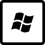 Windows Rounded Border SVG Icon